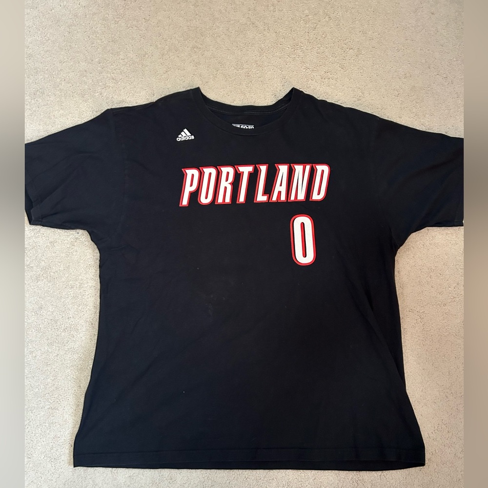 Adidas Portland Trail Blazers Damian Lillard T-Shirt Size XXL